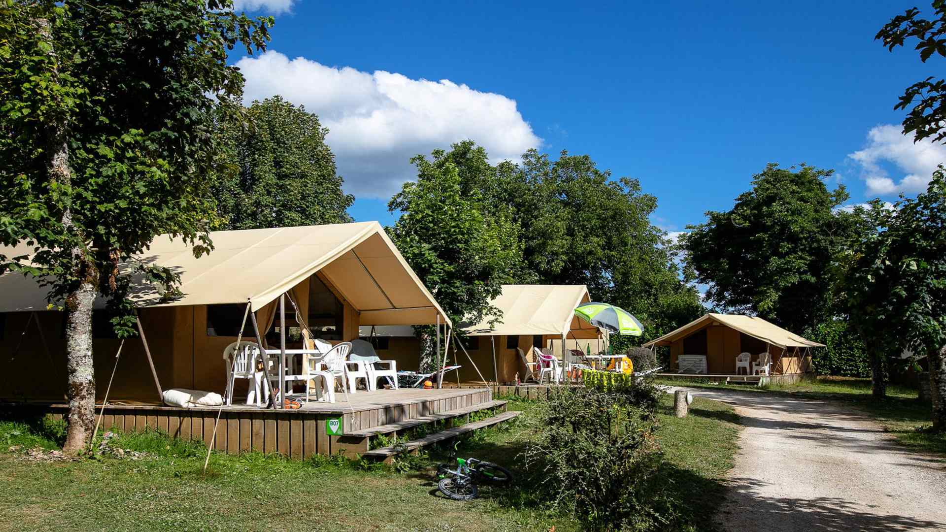 Camping vlak bij het Gouffre de Padirac